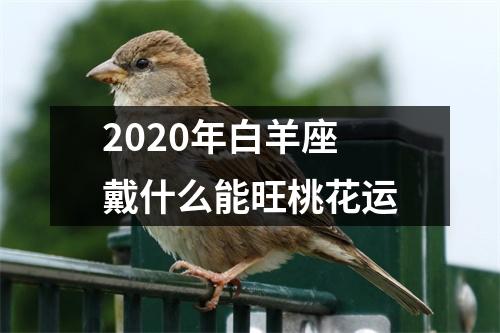 2025年白羊座戴什么能旺桃花运